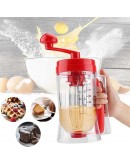 Ръчен уред за палачинки и мъфини с диспенсър и дръжка за миксер